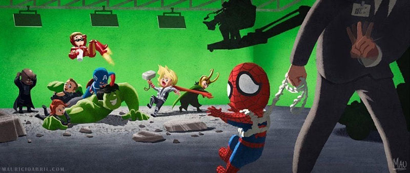 Spider-ManถอนตัวออกจากMarvel Spider-Manถอนตัวออกจากกลุ่มอเวนเจอร์สในจักรวาลหนังMarvel 5