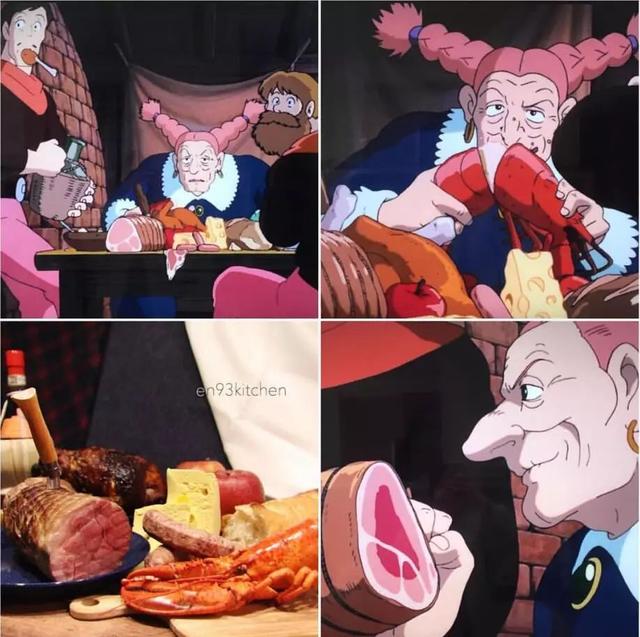 เมื่อการแปรรูปอาหารในภาพเคลื่อนไหวของMiyazaki Hayao