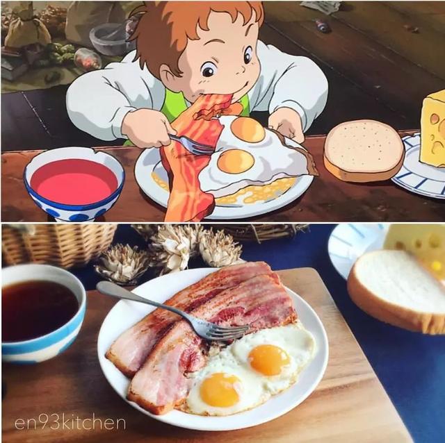 เมื่อการแปรรูปอาหารในภาพเคลื่อนไหวของMiyazaki Hayao 4