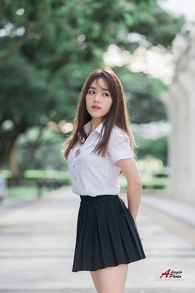 【คอลัมน์สาวสวย 】รวมภาพสาวเด็ดน่ารักในชุดนักเรียน-Kanlaya Sae-ngow 20