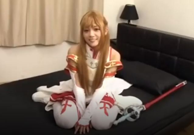 วิดีโอลับของ Asuna AV cosplay aoxx69 4